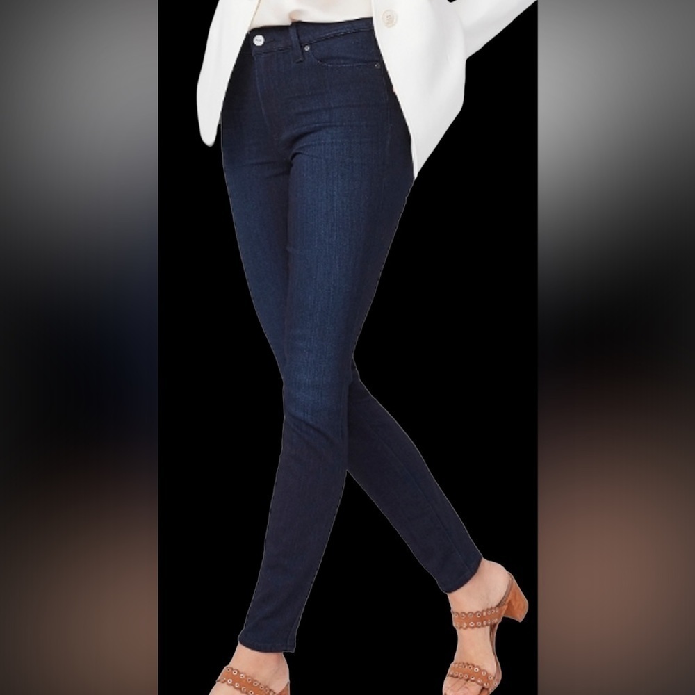 Paige HOXTON Ankle dark  blue wash denim jeans Sz 26